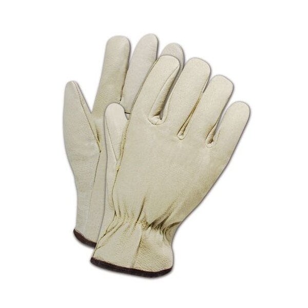 Magid Leather Drivers Gloves, Slip On Cuff, Straight Thumb Thumb, Tan, 2XL 12 PK B6741E-XXL - main